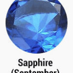 September - Sapphire +$10.00